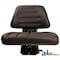 A & I Products Seat w/ Trapezoid Backrest, BLK, 300 lb / 136 kg Weight Limit 26" x19" x12" A-T222BL - alternate 2